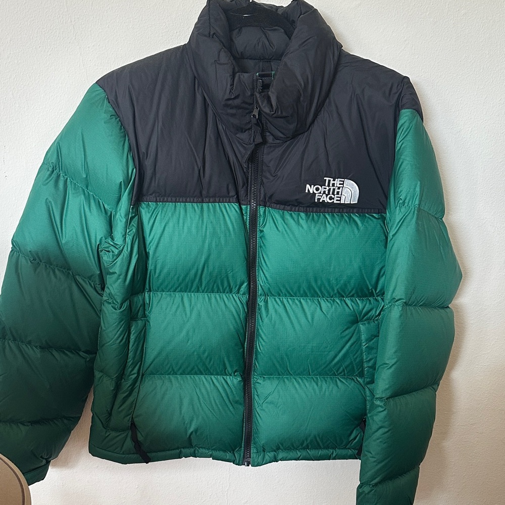 The North Face Emerald and Black Down Jacket